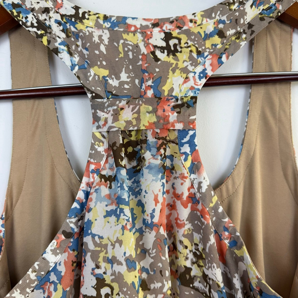 New Directions Dress Size 14 Boho Abstract Print Sleeveless Elastic Waist - Picture 5 of 7